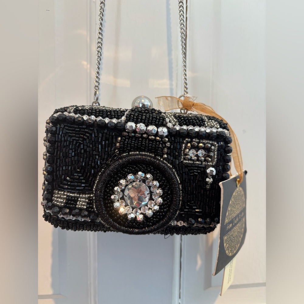 Made in India camera bag beaded nwt